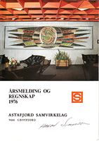 Astafjord Samvirkelag:Årsmelding og regnskap 1976. Omslagsside 1
