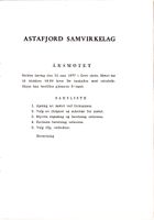 Astafjord Samvirkelag:Årsmelding og regnskap 1976. Side 1