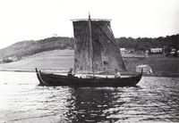 Aurgjeldfyring under segl. Foto: Kristian Kielland (1937).