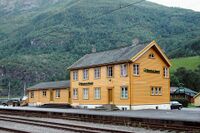 Flåm stasjonsbygning. Foto: Roy Olsen (2005).