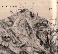 Kart over Aursjøen 1845-51.