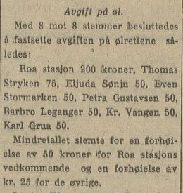 Avgiftsøkning for ølrett.