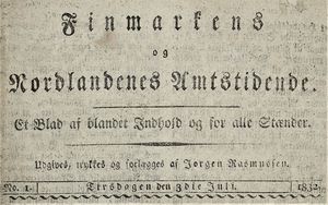 Avishodet Finmarkens og Nordlandenes Amtstidende 03.07. 1832.jpg