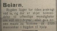 16. Avisklipp fra Beiarn i Haalogaland 15.12. 1922.jpg