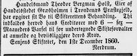 62. Avisklipp fra Throndhjems borgerlige realskoles alene priviligerede adressecontoirs efterretninger 13.12.1860.jpg