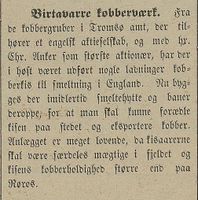 10. Avisklipp om Birtavarre kobberværk fra Harstad Tidende 19.11. 1900.jpg