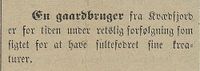 60. Avisklipp om en tiltalt gardbruker i Kvæfjord fra Harstad Tidende 24.12. 1900.jpg
