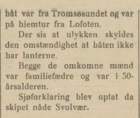 281. Avisklipp om forlis 2 i Nordlys 15.04.1908.jpg