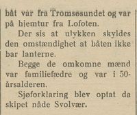 280. Avisklipp om forlis 2 i Nordlys 15.04.1908.jpg