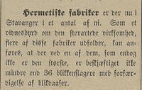 138. Avisklipp om hermetikkindustri i Stavanger i Harstad Tidende 08.10. 1900.jpg