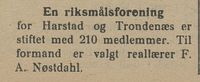 301. Avisklipp om riksmålsforening fra Nordlys 30.01.1909.jpg