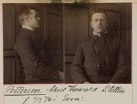 Thorvald Sletten, løslates fra Akersehus landsfengsel Foto: Daniel Georg Nyblin (1907).