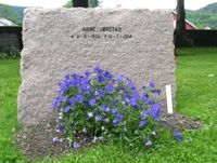 124. Bærum, Haslum kirke - gravminne prost NK Jørstad forside.JPG