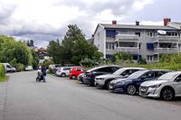 Blokkbebyggelse ved møtet mellom Skogfaret og Seljeholtet. Foto: Leif-Harald Ruud (2023).