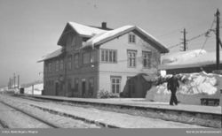 Bøn stasjonsbygning. Magne Rønningen/Jernbanemuseet