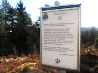 Informasjonsskilt ved Bakås skanse satt opp av Groruddalen Historielag. Foto: Stig Rune Pedersen