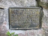 Opplysningsskilt Bandakslihekti. Foto: Olav Momrak-Haugan (2011).