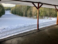 Banen sett fra Skytterbanehuset.