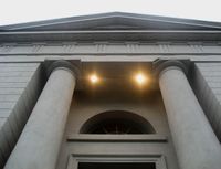 Bankplassen 3, nærbilde av inngangsfasaden. Foto: Stig Rune Pedersen