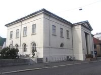 Norges Banks første bygning på Bankplassen i Oslo.