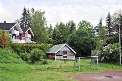 Furuset barnepark i Grorudveien 95. Revet i juni 2015. Foto: Roy Olsen (2015).