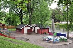 Barnepark i Kirkeveien 34 ved Frognerparken/Frogner stadion. Foto: Roy Olsen (2015).