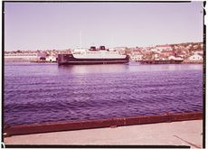 Bastøyferga ved Horten i 1964. Foto: Nasjonalbiblioteket