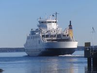 Bastøferja «Bastø II» på vei ut fra Horten høsten 2012. Foto: Stig Rune Pedersen