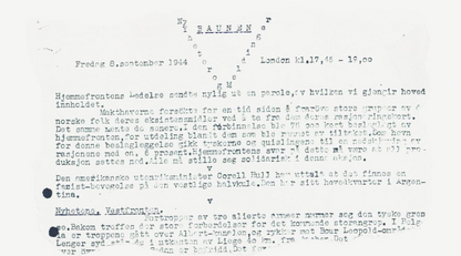 Faksimile av Baunen.