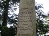 Bauta over Stang i Oslo, der Kristianiasvingen møter Frognerseterveien i Bydel Vestre Aker. Foto: Stig Rune Pedersen