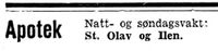 71. Bekjentgjørelse om apotekvakter i Adresseavisen 8.10. 1942.jpg