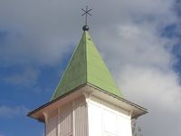Tårnet ved Bekkestranda kapell. . Foto: Stig Rune Pedersen