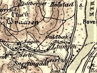 Benterud (Guldbæk) Brandval vestside kart 1887.jpg