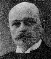 Johs. Berge. Med i styret i sju år, hvorav tre år som formann.