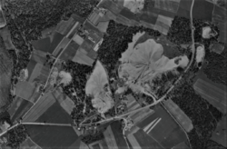 Berger sandtak 1946, luftfoto.