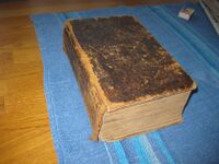 Bibelen til Olav og Anne på Søberg i Hauggrend. Foto: Olav Momrak-Haugan 2021.