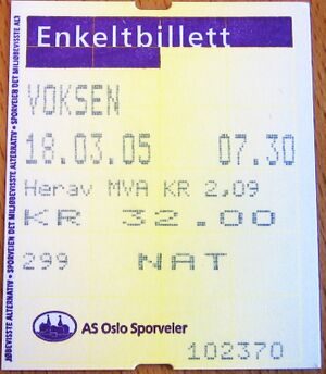 Billett Oslo sporveier 2005.jpg