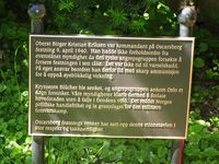 Minnetavle ved siden av Birger Eriksen grav på Vår Frelsers gravlund. Foto: Stig Rune Pedersen