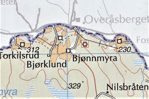 Bjønnmyra (Bjørneby) Brandval vestside kart 2002.jpg