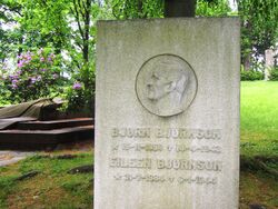 Bjørn Bjørnson (1859–1942), Vår Frelsers gravlund. Foto: Stig Rune Pedersen (2012).