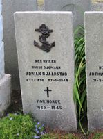 Adrian Bjaarstad er gravlagt ved St. Olaf's Cemetery ved Kirkwall på Orknøyene. Foto: Stig Rune Pedersen (2019)