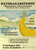 Plakat frå Båtdragarstemne, mai 1987.