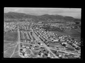 Bodø sett fra lufta på begynnelsen av 1950-tallet. Foto: Nasjonalbiblioteket