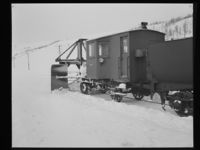 Snørydding på Nordlandsbanen, 1957, (Jac Brun).