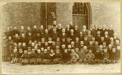 Borgestad skole ca. 1895.