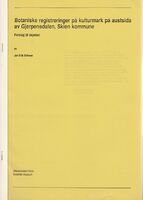 Forsiden av den botaniske rapporten fra 1997.