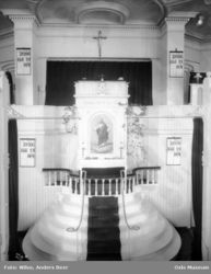 Botsfengselets kirke, alterparti, foto ca. 1935