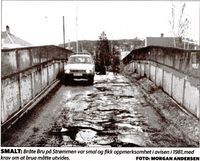 Bråte bru i elendig forfatning, presentert i Romerikes Blad 1981.
