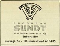 Annonse i Adressebok for Oslo 1965/66.