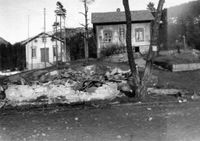 Etter brannen i 1922. Foto: Ukjent fotograf / Nissedal historielag